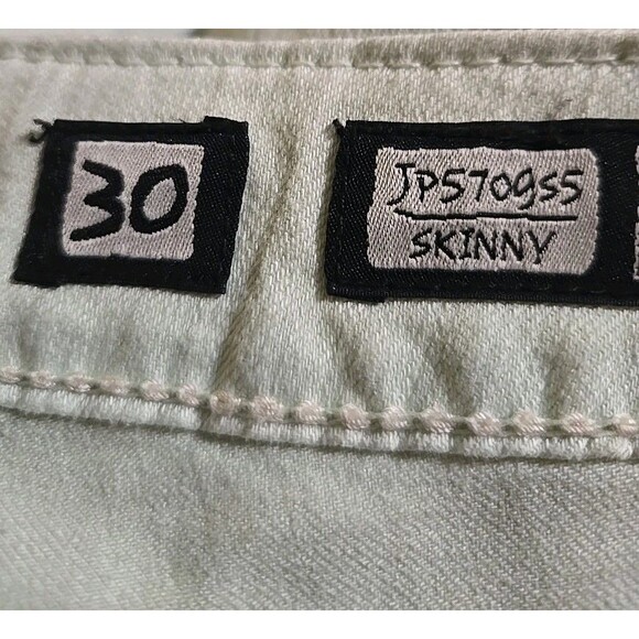 Miss Me Lime Green Embellished Low Rise Skinny Jeans Size 30x32 - Picture 16 of 16